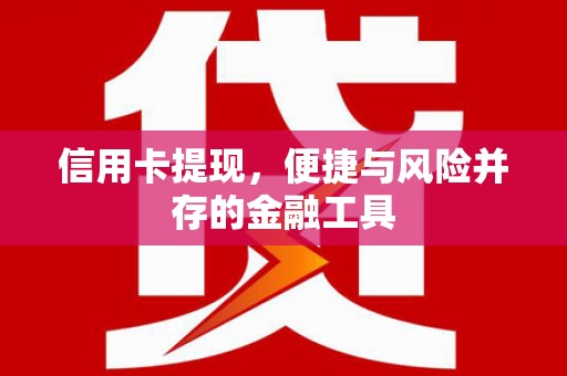 蒲县信用卡提现，便捷与风险并存的金融工具
