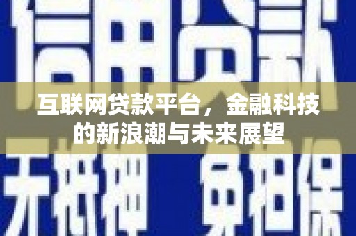 蒲县互联网贷款平台，金融科技的新浪潮与未来展望