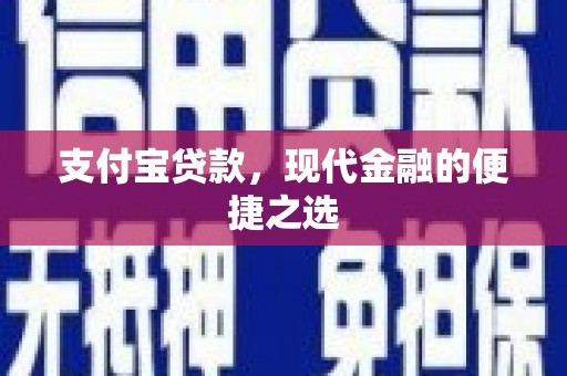 蒲县支付宝贷款，现代金融的便捷之选