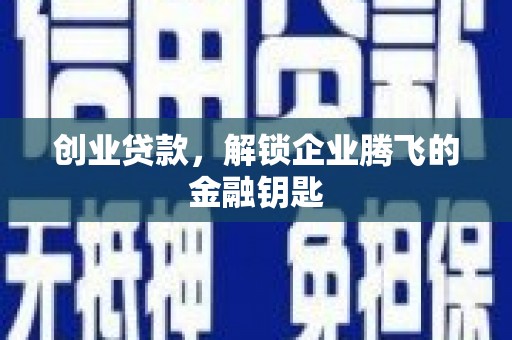 蒲县创业贷款，解锁企业腾飞的金融钥匙